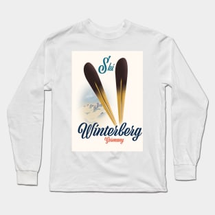 Winterberg Germany ski poster. Long Sleeve T-Shirt